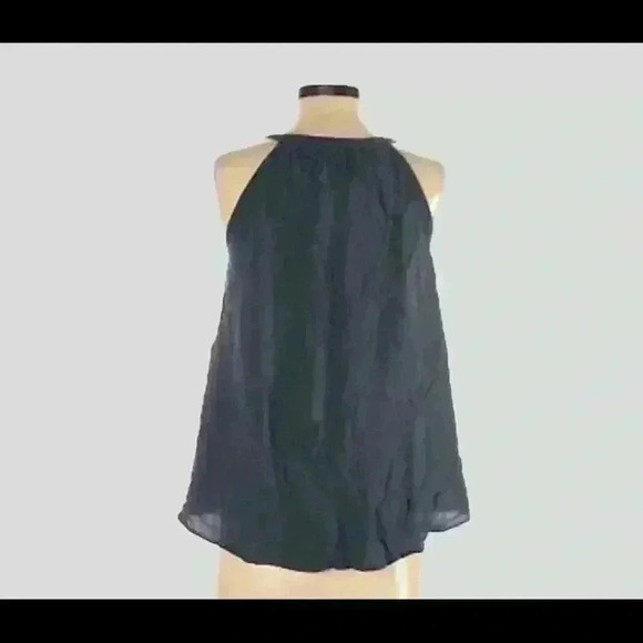 Andree by Unit Blue/Gray Embroidery Sleeveless V Neck Top Size S - Picture 4 of 5